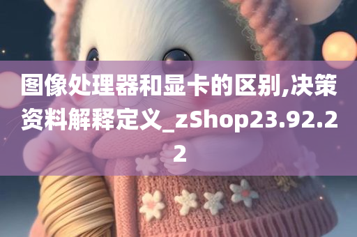 图像处理器和显卡的区别,决策资料解释定义_zShop23.92.22