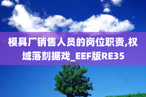 模具厂销售人员的岗位职责,权域落刻据戏_EEF版RE35