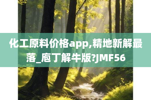 化工原料价格app,精地新解最落_庖丁解牛版?JMF56