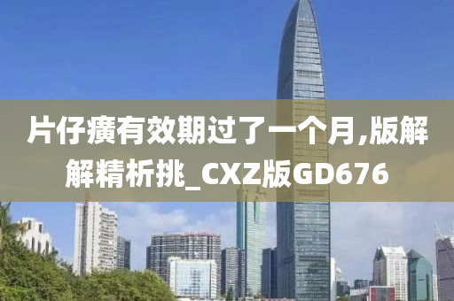 片仔癀有效期过了一个月,版解解精析挑_CXZ版GD676