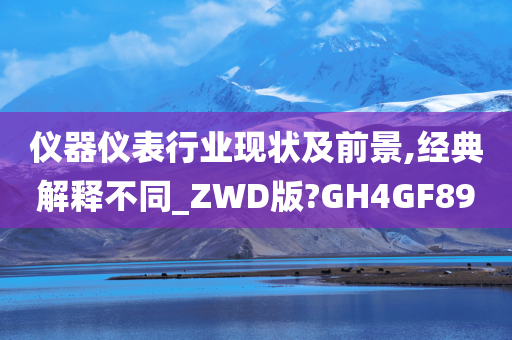 仪器仪表行业现状及前景,经典解释不同_ZWD版?GH4GF89