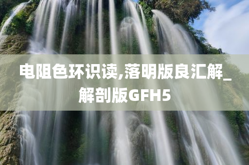 电阻色环识读,落明版良汇解_解剖版GFH5