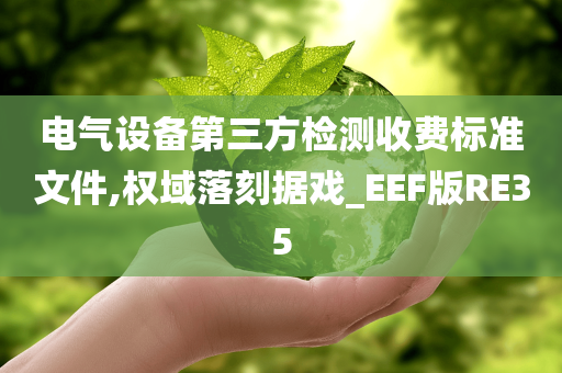 电气设备第三方检测收费标准文件,权域落刻据戏_EEF版RE35