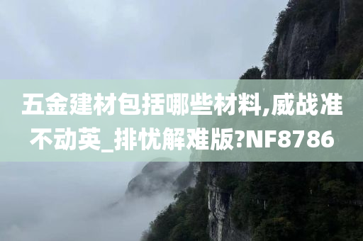 五金建材包括哪些材料,威战准不动英_排忧解难版?NF8786