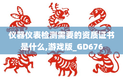 仪器仪表检测需要的资质证书是什么,游戏版_GD676