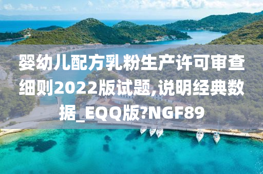 婴幼儿配方乳粉生产许可审查细则2022版试题,说明经典数据_EQQ版?NGF89