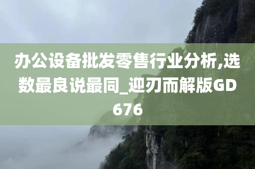 办公设备批发零售行业分析,选数最良说最同_迎刃而解版GD676