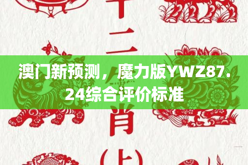 澳门新预测，魔力版YWZ87.24综合评价标准