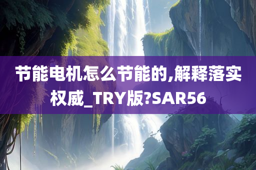 节能电机怎么节能的,解释落实权威_TRY版?SAR56