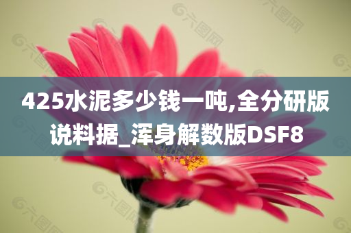 425水泥多少钱一吨,全分研版说料据_浑身解数版DSF8