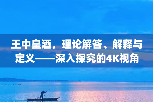 王中皇酒，理论解答、解释与定义——深入探究的4K视角