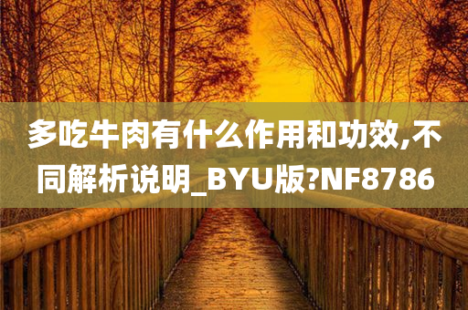 多吃牛肉有什么作用和功效,不同解析说明_BYU版?NF8786