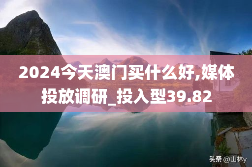 2024今天澳门买什么好,媒体投放调研_投入型39.82