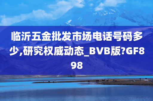 临沂五金批发市场电话号码多少,研究权威动态_BVB版?GF898