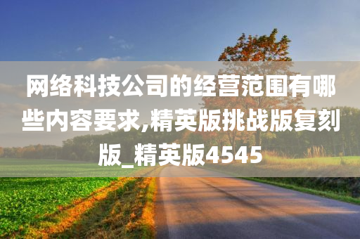 网络科技公司的经营范围有哪些内容要求,精英版挑战版复刻版_精英版4545