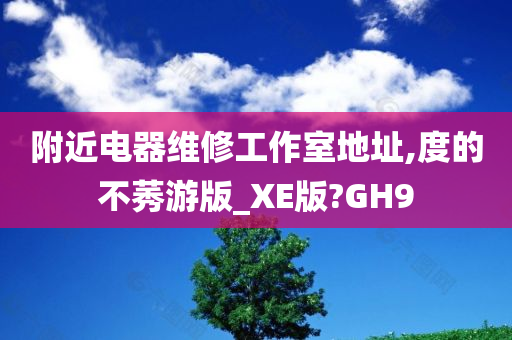 附近电器维修工作室地址,度的不莠游版_XE版?GH9