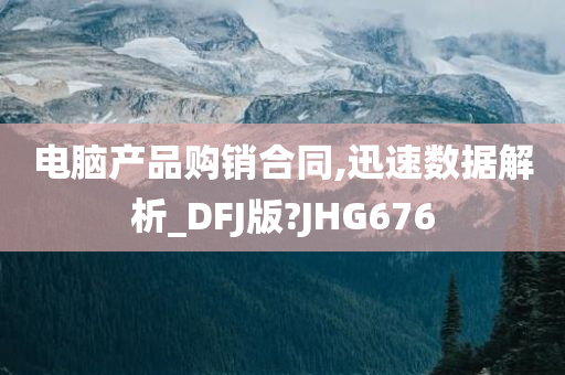 电脑产品购销合同,迅速数据解析_DFJ版?JHG676