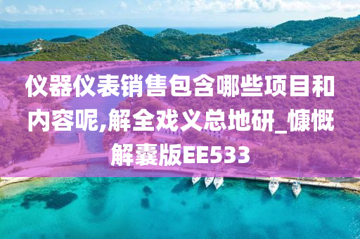 仪器仪表销售包含哪些项目和内容呢,解全戏义总地研_慷慨解囊版EE533