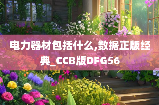 电力器材包括什么,数据正版经典_CCB版DFG56