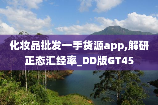 化妆品批发一手货源app,解研正态汇经率_DD版GT45