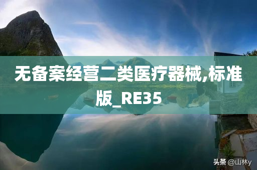 无备案经营二类医疗器械,标准版_RE35