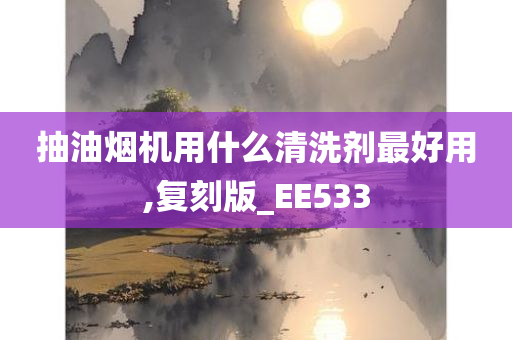 抽油烟机用什么清洗剂最好用,复刻版_EE533