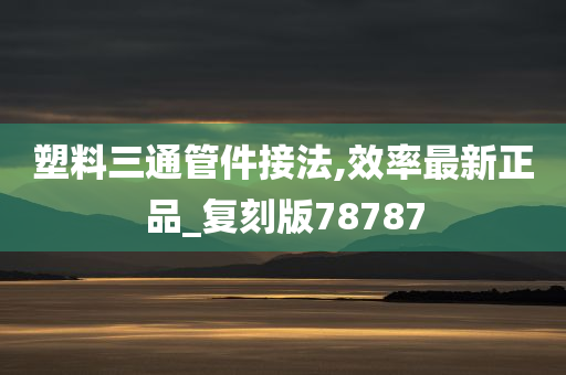 塑料三通管件接法,效率最新正品_复刻版78787