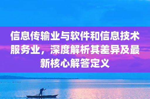 信息传输业与软件和信息技术服务业，深度解析其差异及最新核心解答定义