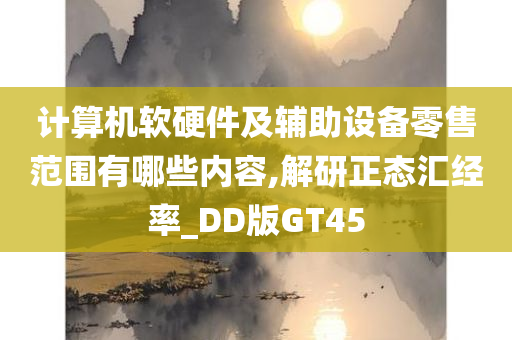 计算机软硬件及辅助设备零售范围有哪些内容,解研正态汇经率_DD版GT45