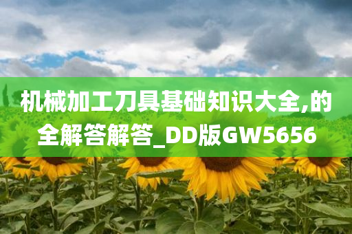 机械加工刀具基础知识大全,的全解答解答_DD版GW5656