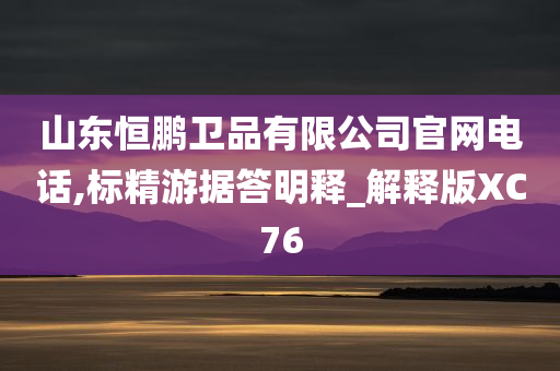 山东恒鹏卫品有限公司官网电话,标精游据答明释_解释版XC76