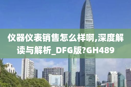 仪器仪表销售怎么样啊,深度解读与解析_DFG版?GH489