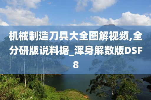 机械制造刀具大全图解视频,全分研版说料据_浑身解数版DSF8