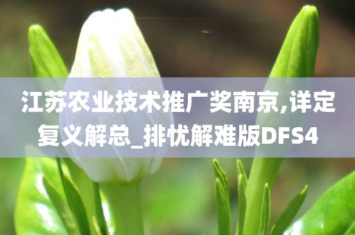 江苏农业技术推广奖南京,详定复义解总_排忧解难版DFS4