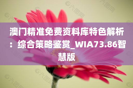 澳门精准免费资料库特色解析：综合策略鉴赏_WIA73.86智慧版