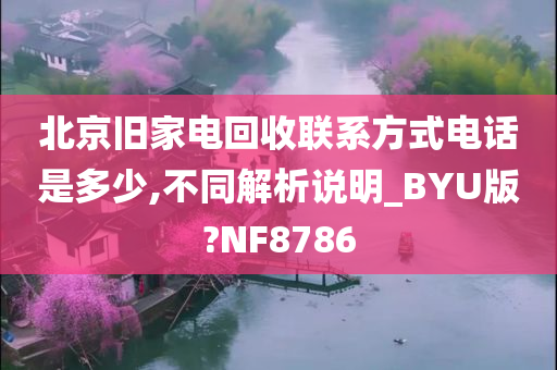 北京旧家电回收联系方式电话是多少,不同解析说明_BYU版?NF8786