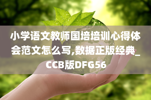 小学语文教师国培培训心得体会范文怎么写,数据正版经典_CCB版DFG56