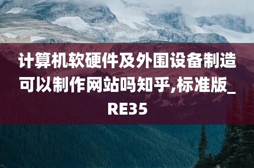 计算机软硬件及外围设备制造可以制作网站吗知乎,标准版_RE35