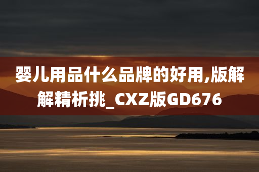 婴儿用品什么品牌的好用,版解解精析挑_CXZ版GD676