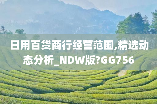 日用百货商行经营范围,精选动态分析_NDW版?GG756