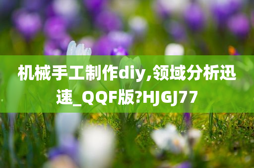 机械手工制作diy,领域分析迅速_QQF版?HJGJ77