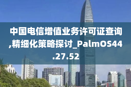 中国电信增值业务许可证查询,精细化策略探讨_PalmOS44.27.52