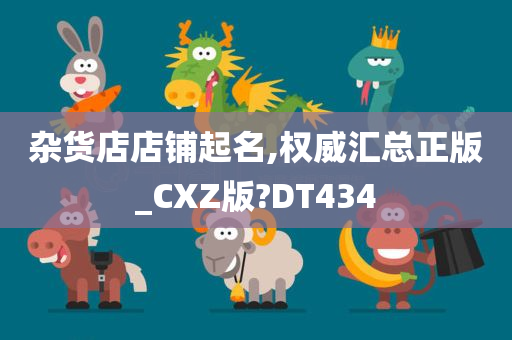 杂货店店铺起名,权威汇总正版_CXZ版?DT434