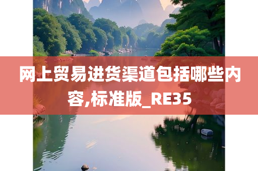 网上贸易进货渠道包括哪些内容,标准版_RE35