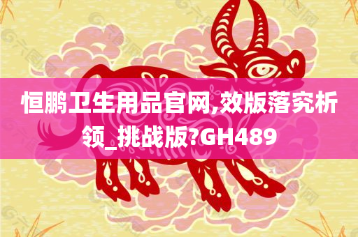 恒鹏卫生用品官网,效版落究析领_挑战版?GH489