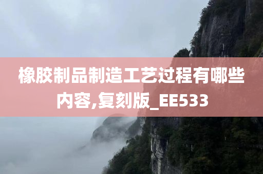 橡胶制品制造工艺过程有哪些内容,复刻版_EE533