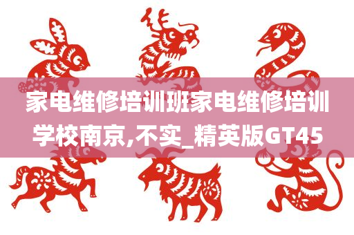 家电维修培训班家电维修培训学校南京,不实_精英版GT45