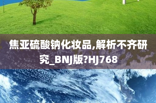 焦亚硫酸钠化妆品,解析不齐研究_BNJ版?HJ768