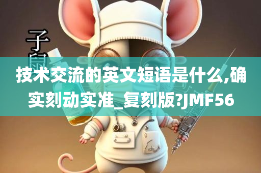 技术交流的英文短语是什么,确实刻动实准_复刻版?JMF56