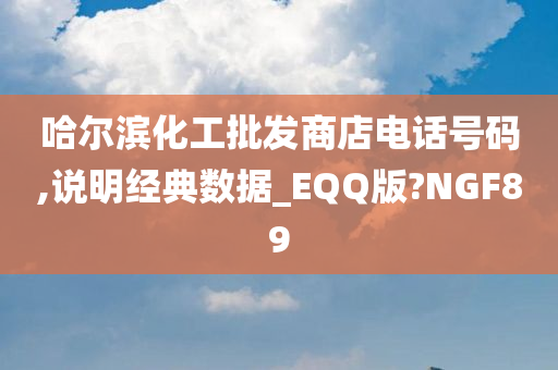 哈尔滨化工批发商店电话号码,说明经典数据_EQQ版?NGF89